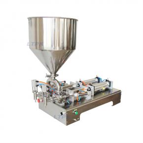 G2WG 100-1000ml Double Heads Piston Thick Lotion Cream Paste Filling Machine